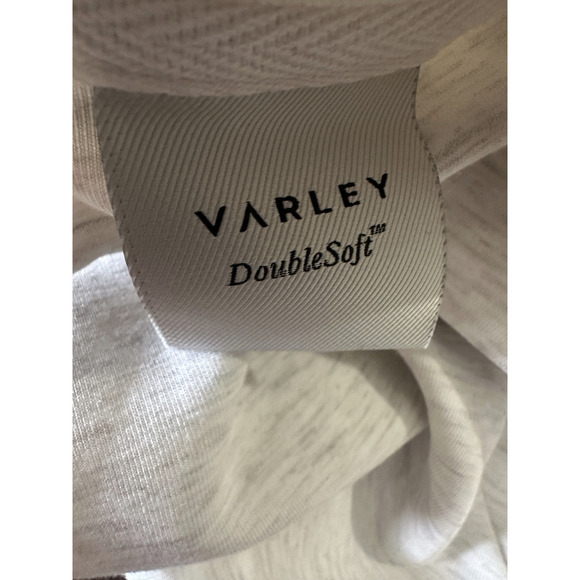 Varley Betsy Sweat Doublesoft Oversized Cowl Neck Sweatshirt Ivory Marl Medium - Picture 11 of 16
